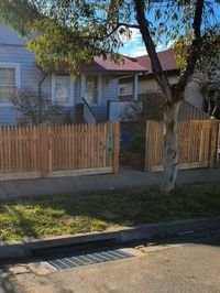 construction of a wooden fence