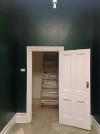 painting the room and installing doors