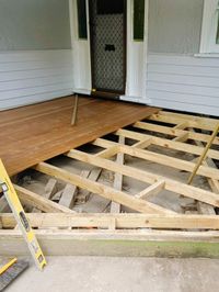 new porch installation